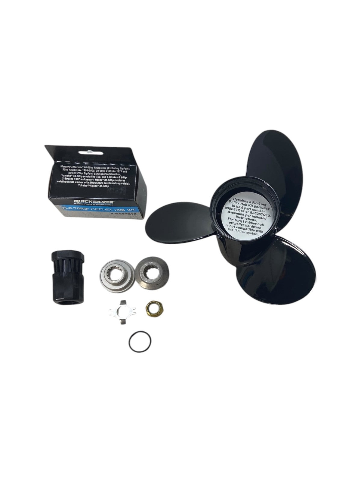 Quicksilver Qa2084x, Black Diamond Propeller, 3 X | Hook & Hull Co