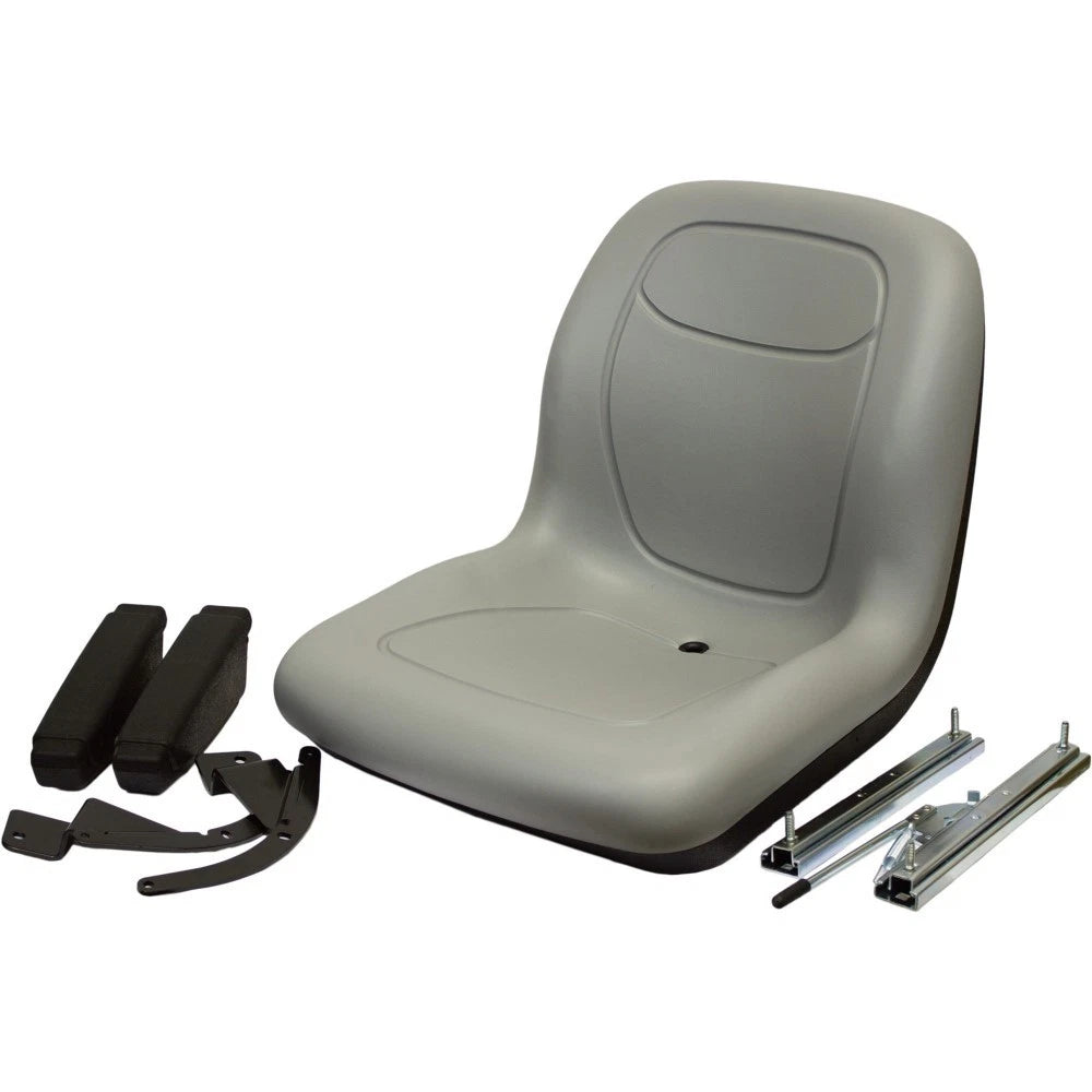 Gray Seat With Arm Rests Fits Hustler Sport Fastrak Super Duty