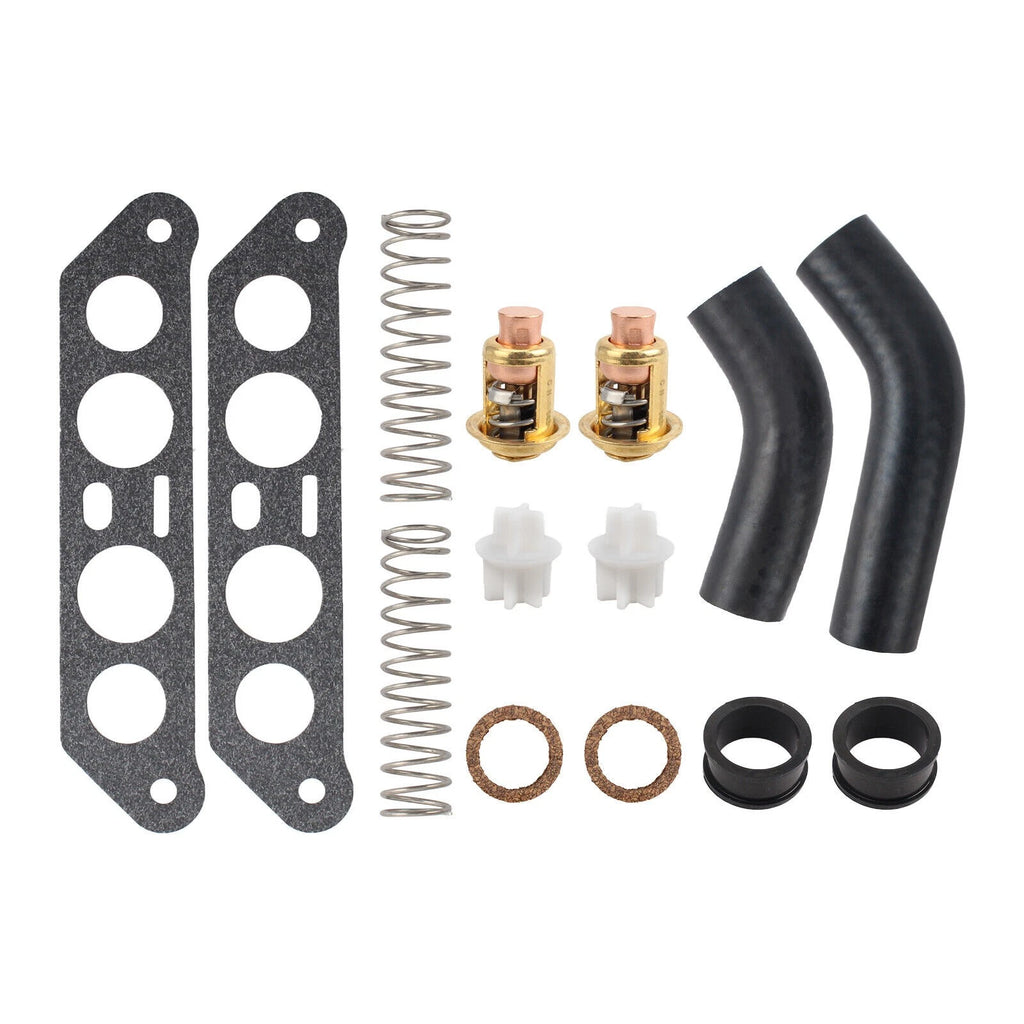 Thermostat Kit w Hoses for Johnson Evinrude V4 Crossflow 65-140HP