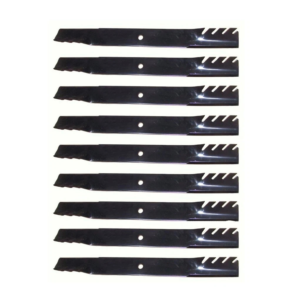Set Of 9 Toothed Mulching Blades For Scag Fits Ferris Fits Toro 72"