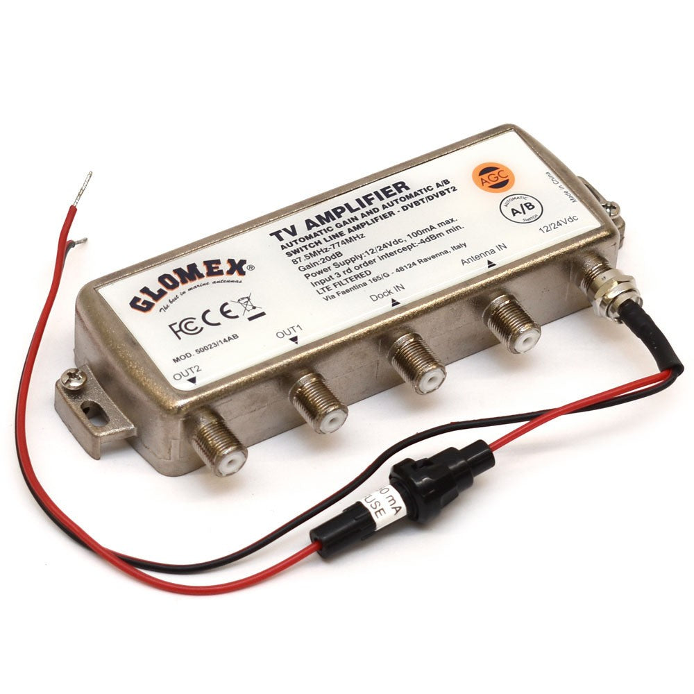 Automatic Gain Control Amplifier Glomex 12/24VDC by Glomex