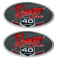 Decal Ranger 40 Years 4 5/8 x 2 3/8 Inch by Ranger