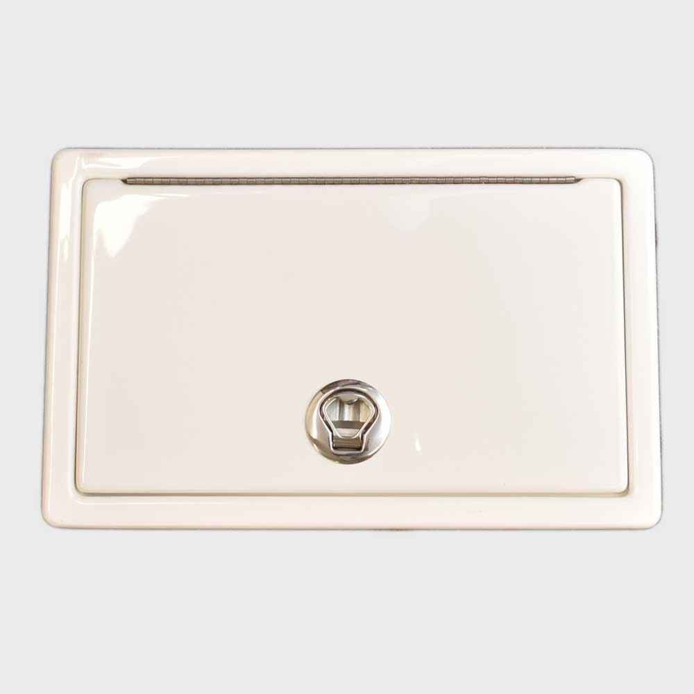 Boat Livewell Lid STBD 17 5/8 x 11 Inch White by Erwin Cole