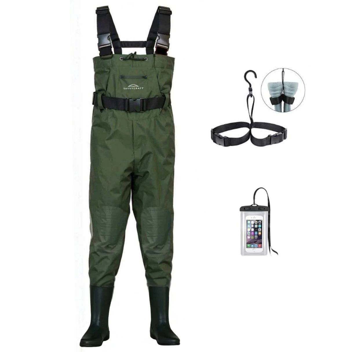 Savvycraft Waterproof Chest Waders With Boots Mud Farming Fishing