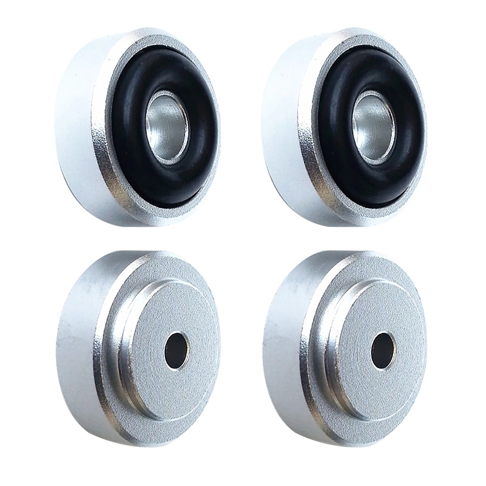 Silver Hifi Audio Speaker Isolation Feet Absorb Shock Pad Amplifier