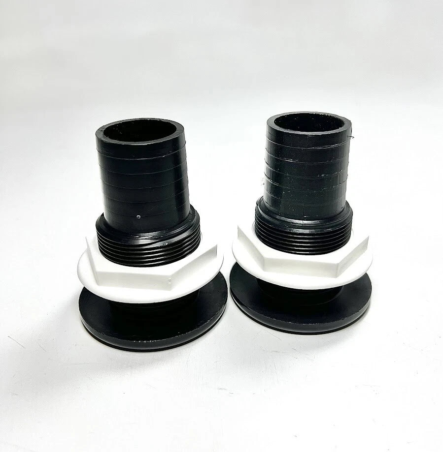 Th Marine Th-1500-dp, Thru Hull, 1 1/2in, Black, | Hook & Hull Co