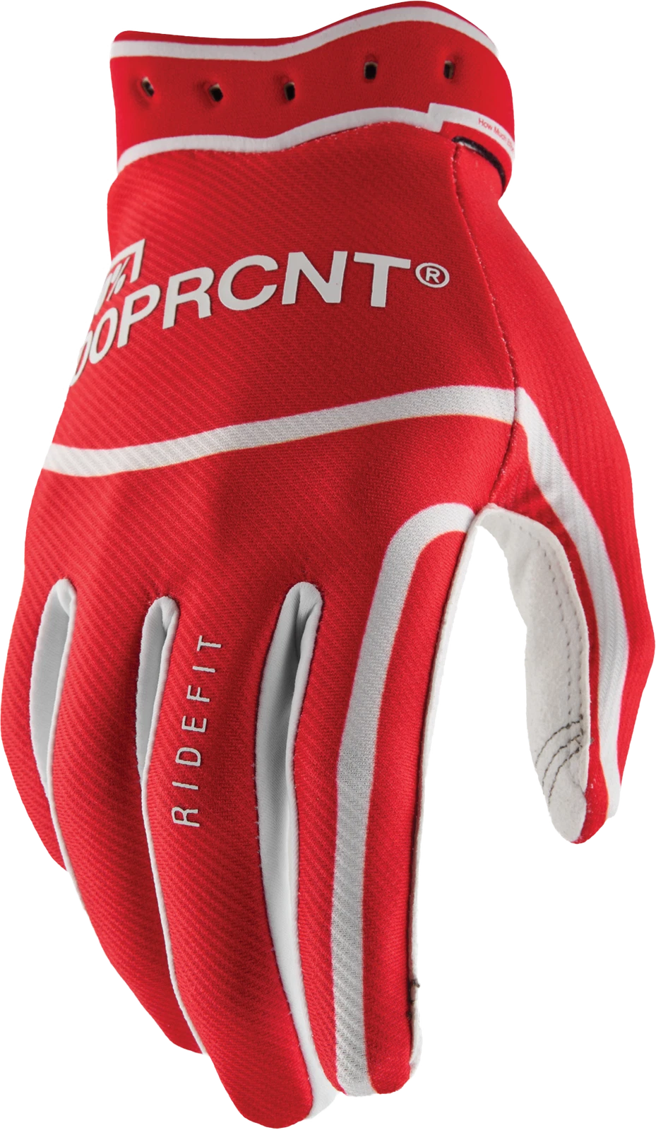 100-percent Ridefit Mx Gloves Red Large Offroad Motorcycle Gear