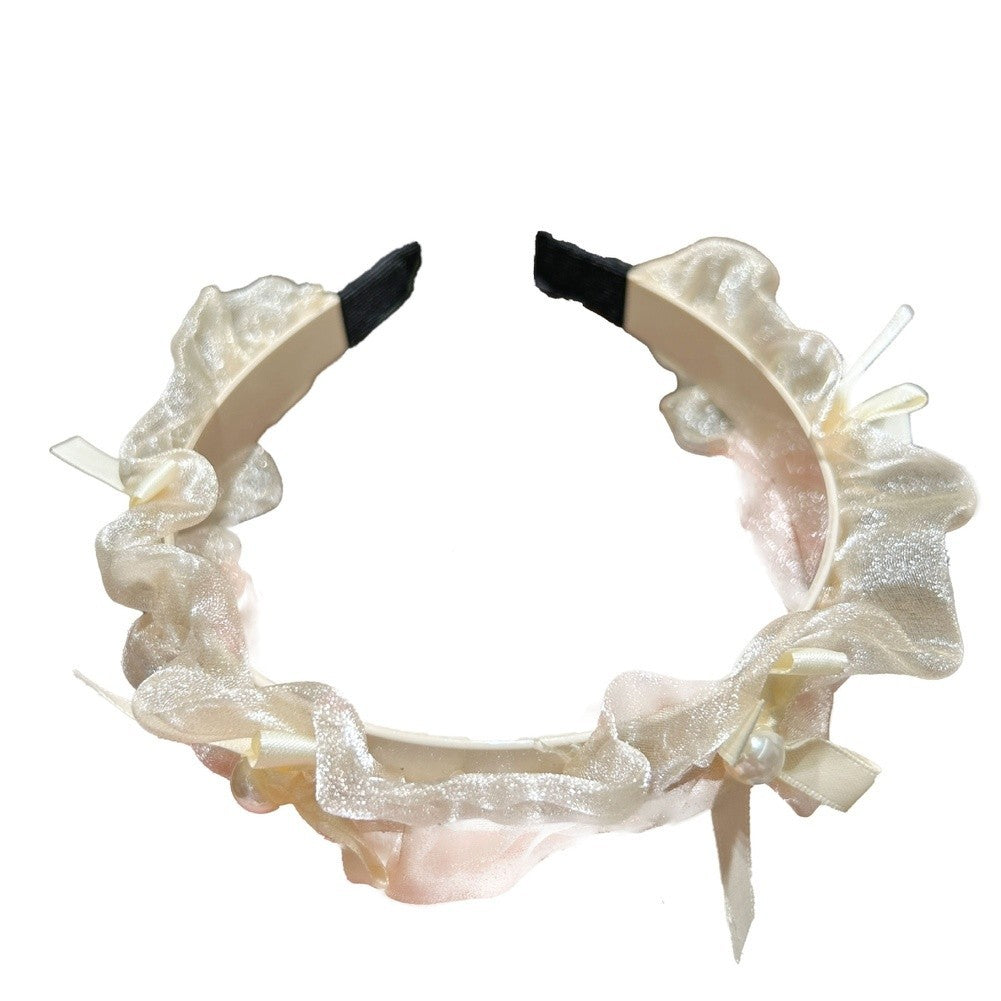 Pearl Bow Headband for Bridal Accessory