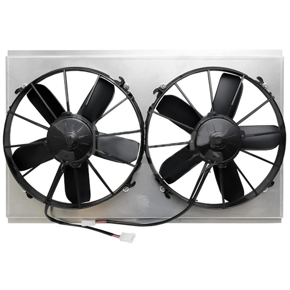 Z40092 Dual High Cfm 12" Electric Fan & Shroud - 15 X 26 X 4 3/8