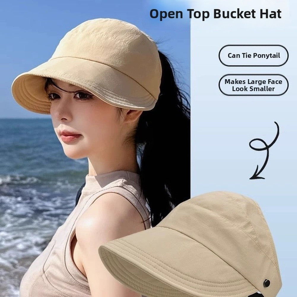 Summer Sun Hat Ponytail Cap