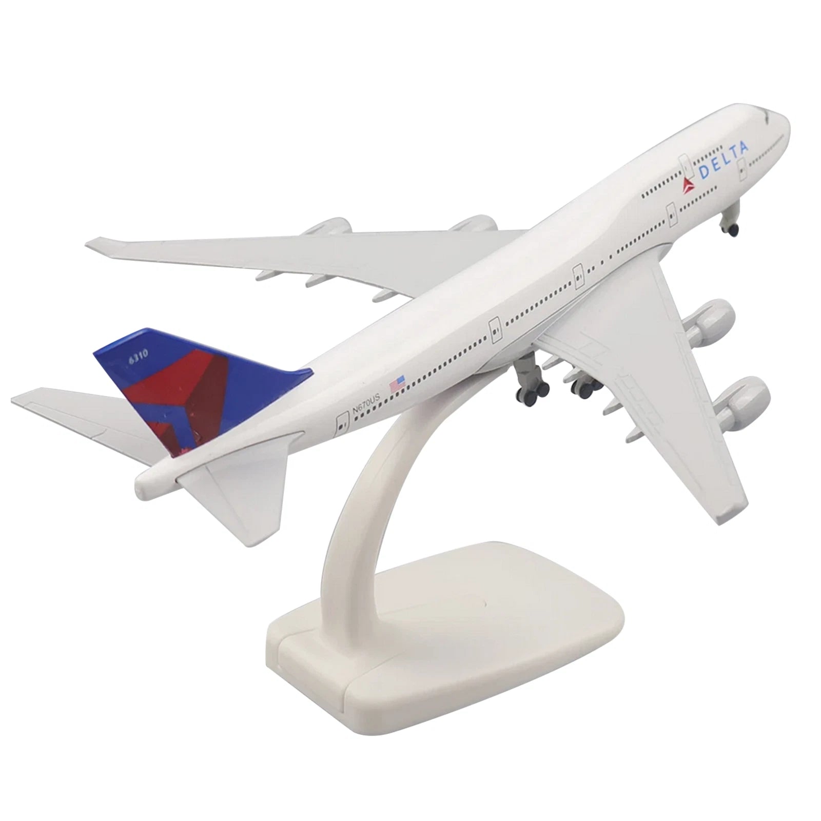 1:300 20cm Delta B747 Alloy Civil Airliner Model Airplane Souvenir