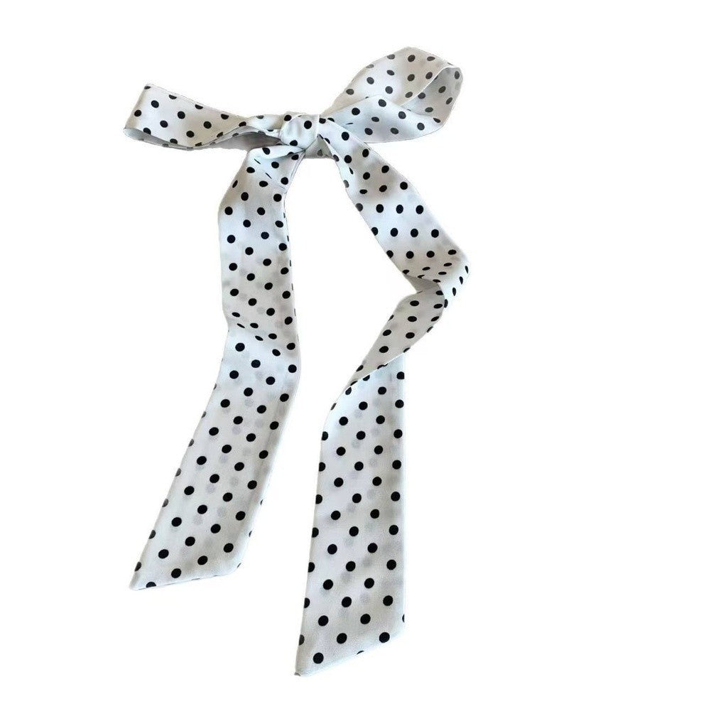 Korean Style Polka Dot Scarf Lightweight Polyester
