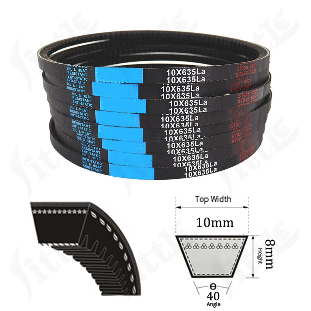 10X Toothed Roller Drive Belt 10mm Wide