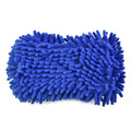 Blue Microfiber Chenille Car Wash Sponge Care Washing Brush Pad