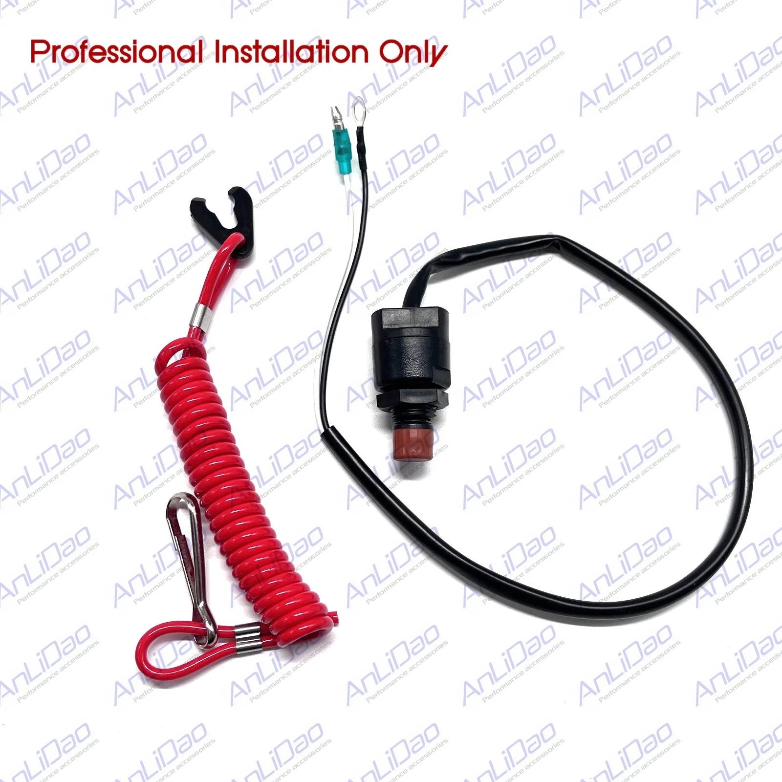 Fit Yamaha 2.5–25hp Engine Stop Switch Assembly 65W-82575-01-0<wbr/>0