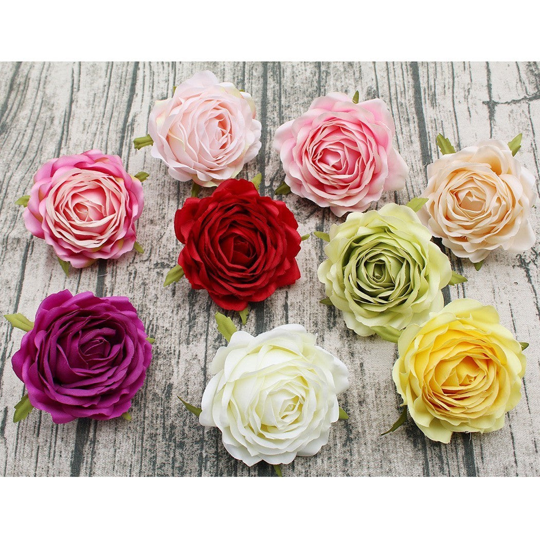 Fake Rose Flower Wall Decor