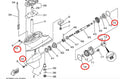 Yamaha Outboard Lower Unit Oil Seal O-ring for 6/8/9.9HP Models