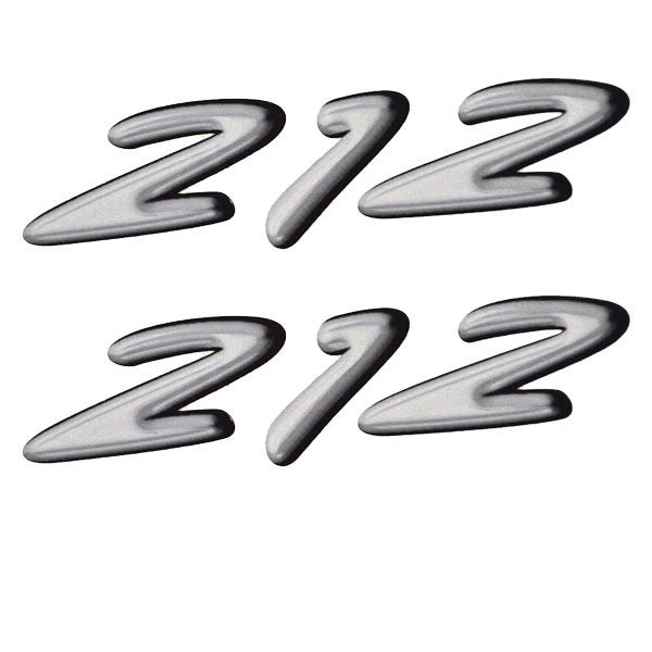 Rinker Boat Decals 212 White Gray 6 1/8 x 1 1/4 Inch by Rinker