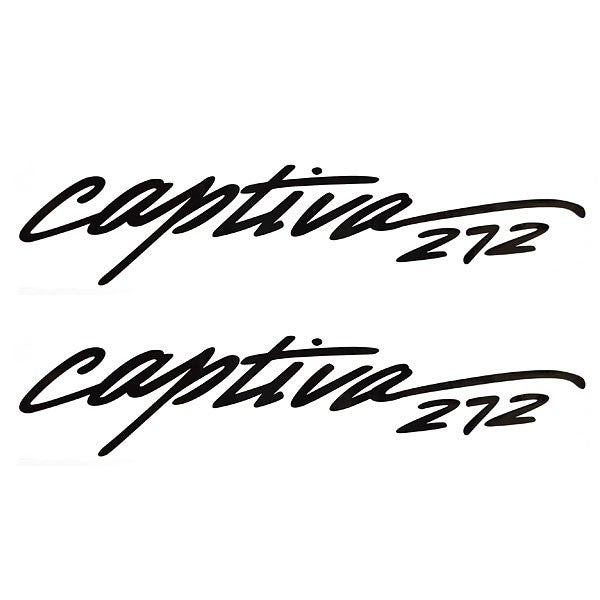 Rinker Boat Brand Decal Captiva Black Pair by Rinker
