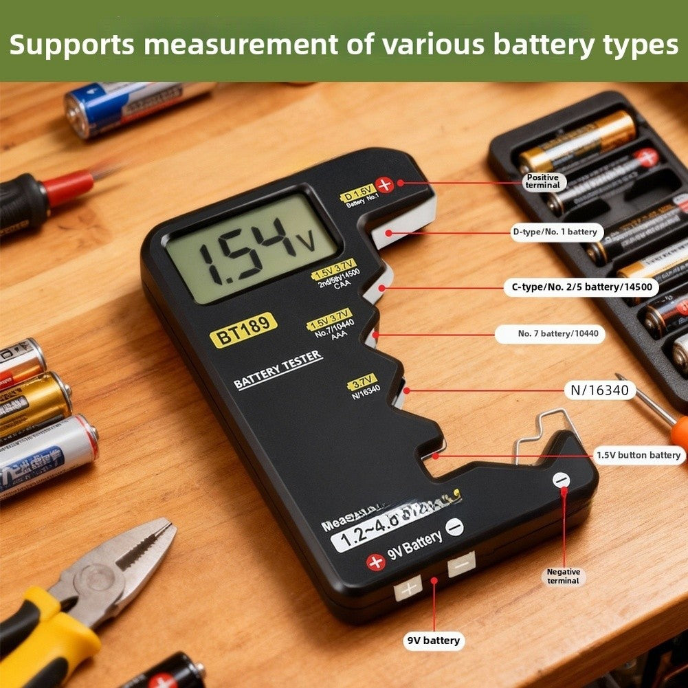 Battery Tester LCD Digital Voltage Tool