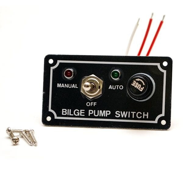 Whitecap Boat Switch Panel S-8093 Bilge Pump 250V by Whitecap