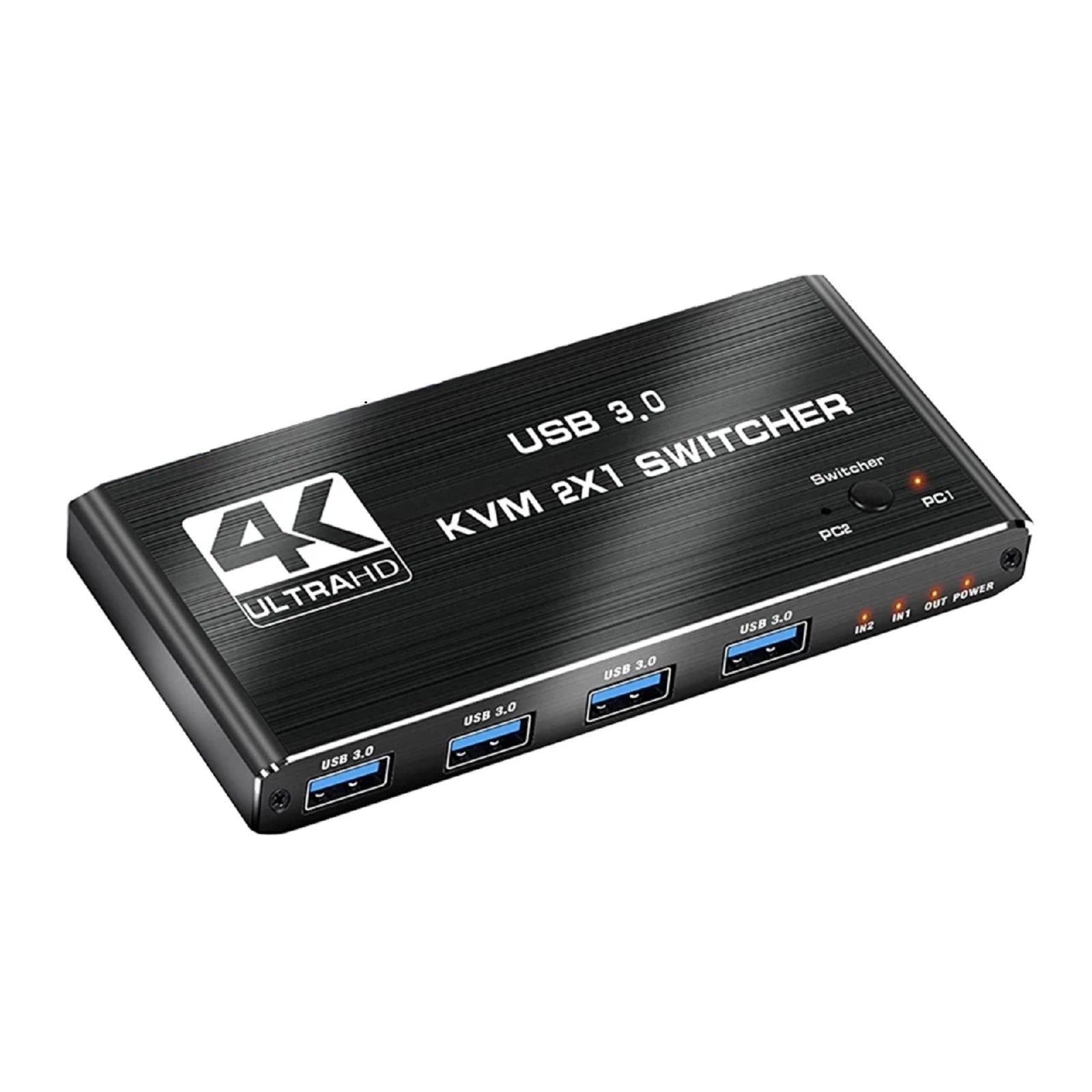 4k 60hz Hdmi Kvm Switch Dual Monitor 2 In 1 Out Usb 3.0 Kvm Switcher