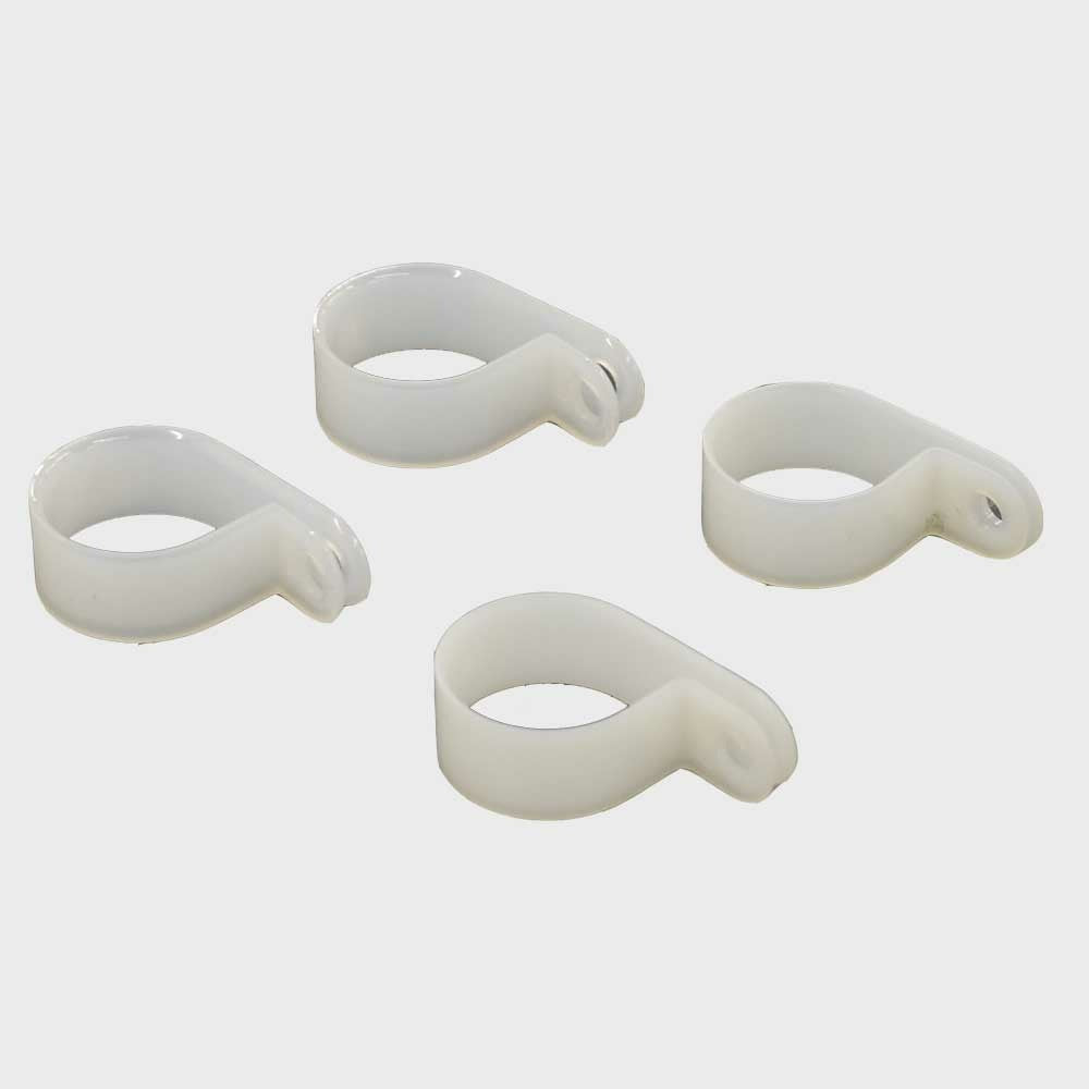 Cable Clamps Boat 7/8 Inch Loop White Plastic
