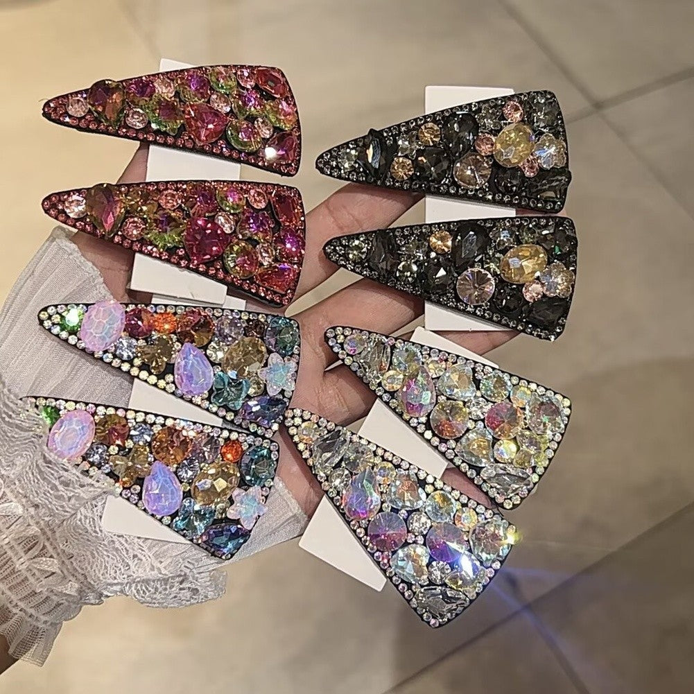 Triangle Hair Clip with Rhinestone