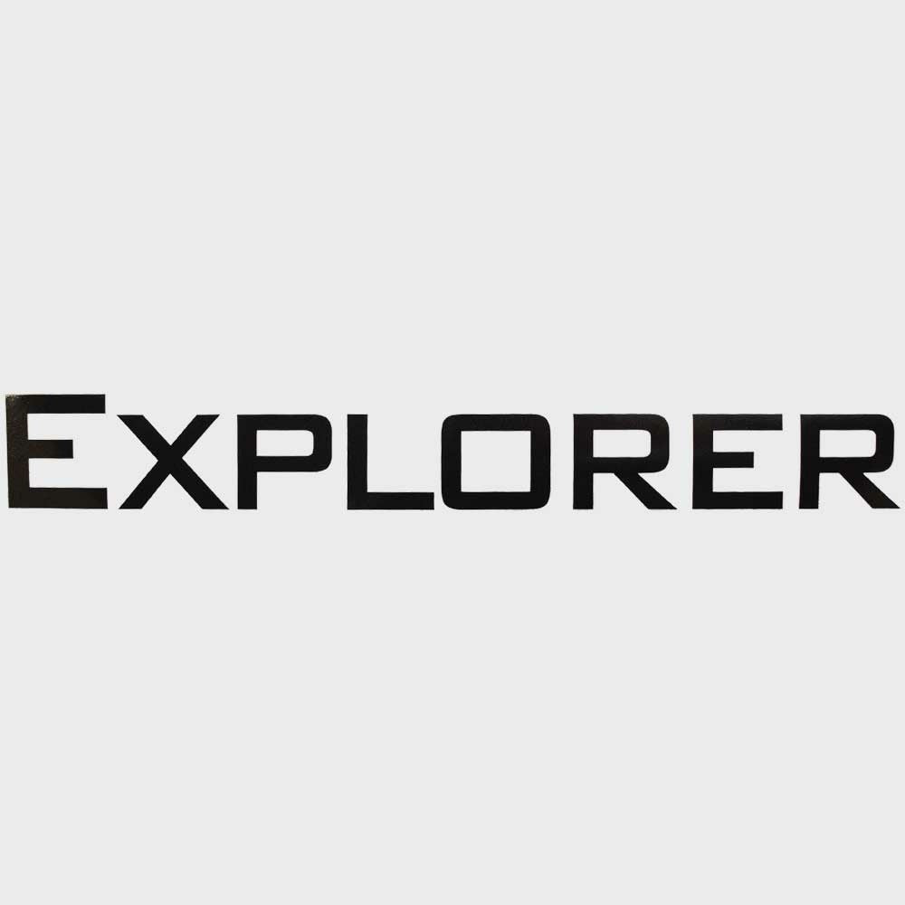 Premier Pontoon Boat Decal Explorer Metallic Black Sticker by Premier