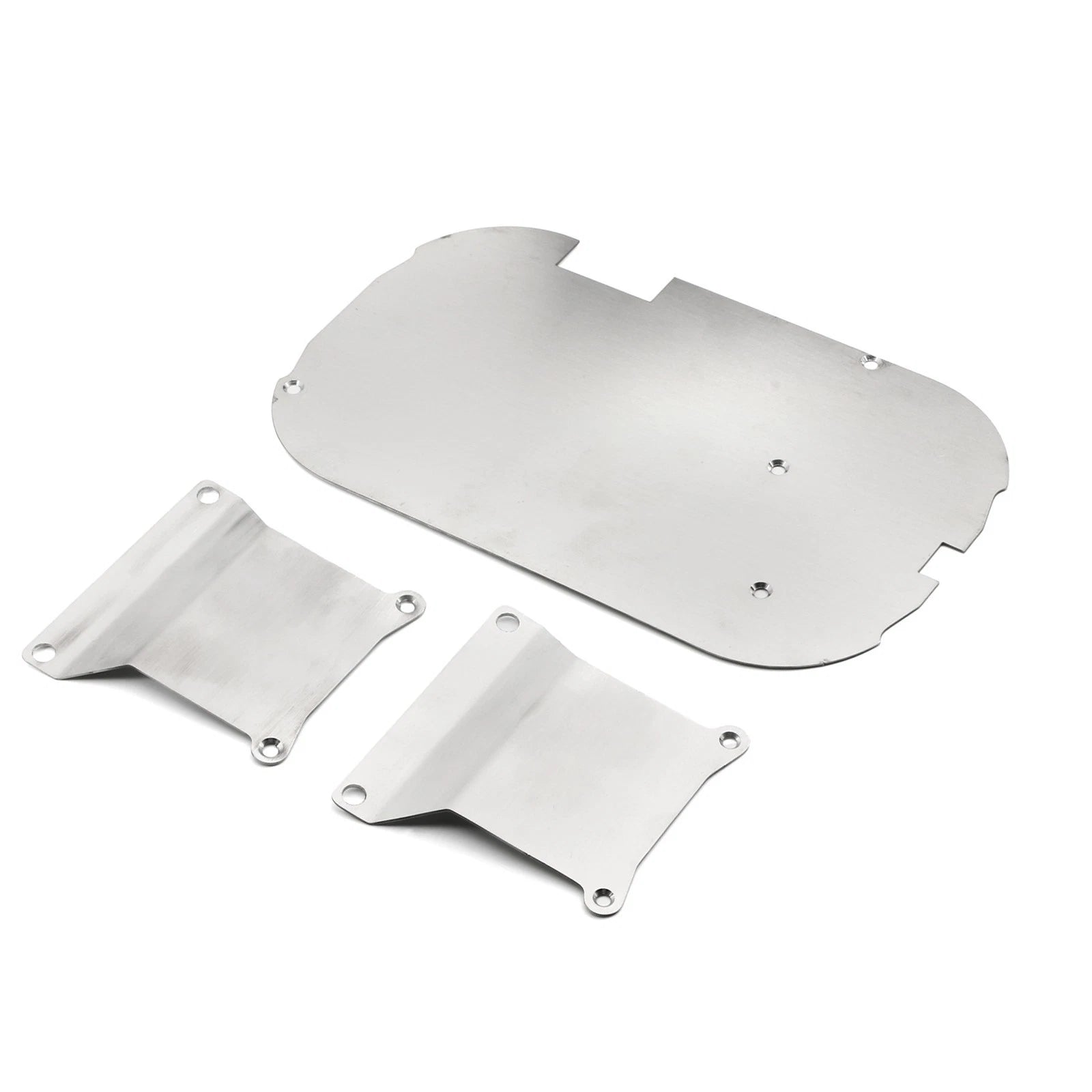 Stainless Steel Chassis Armor Guard Board Set Replacement For 1/10