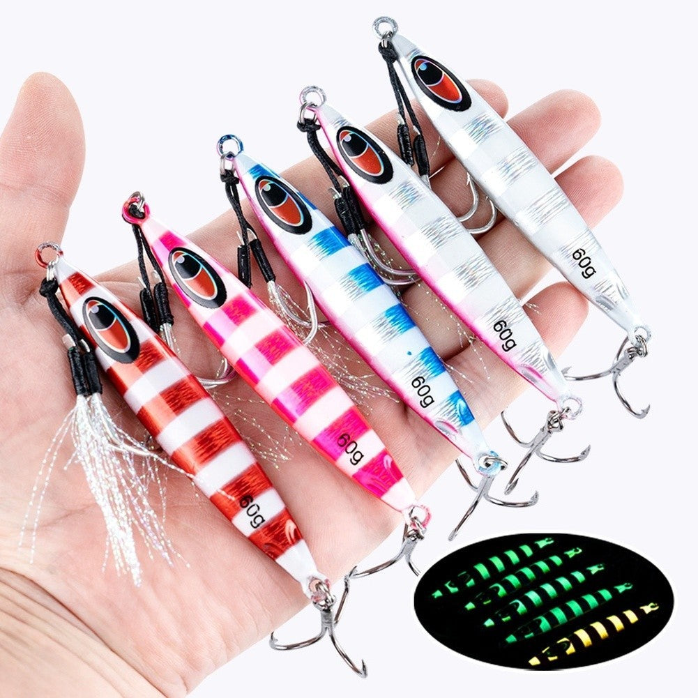 Iron Plate Lure with Luminous Glow Coating