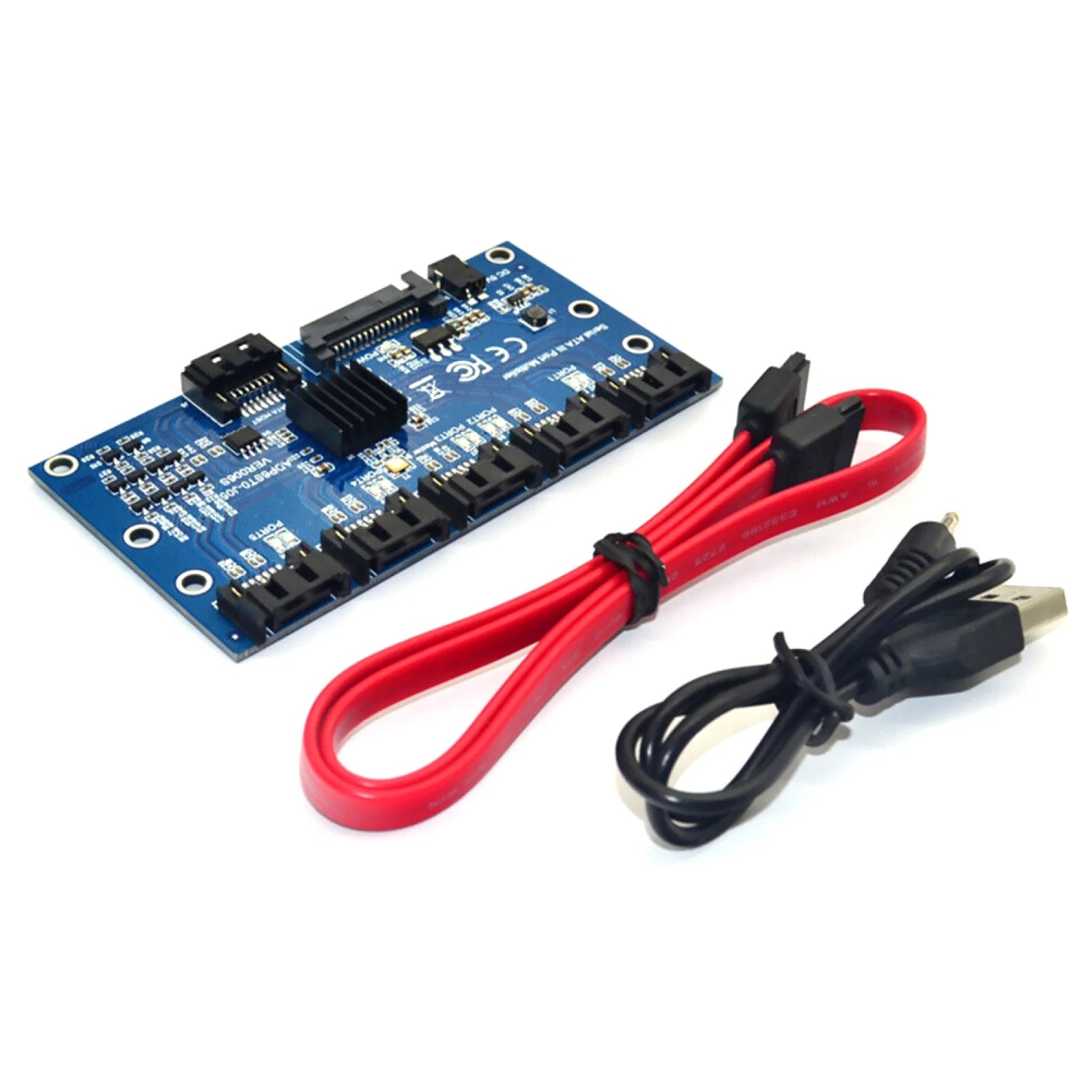 Sata3.0 Card 1 To 5 Port Expansioncard Mainboard 6gbps Riser Card Hub