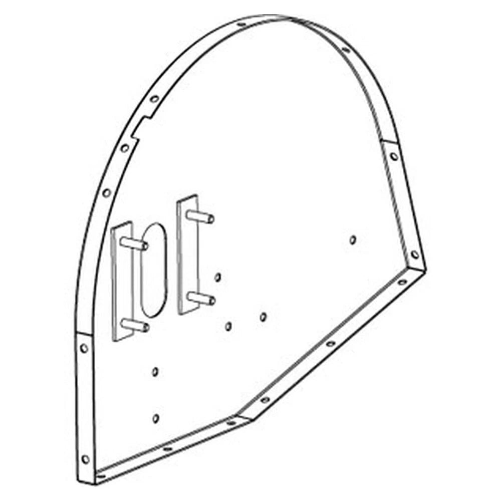 251458a1 Plate, Grain Elevator Head, Inclined (Ext. Wear), Rh Side
