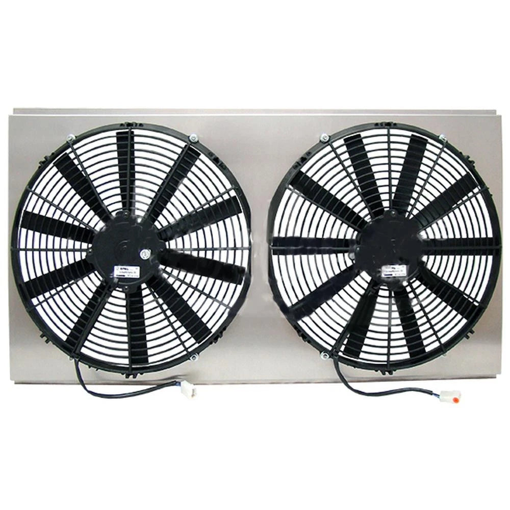 Z41036 Dual High Cfm 16" Electric Fan & Shroud - 17 1/4 X 33 5/8 X 3