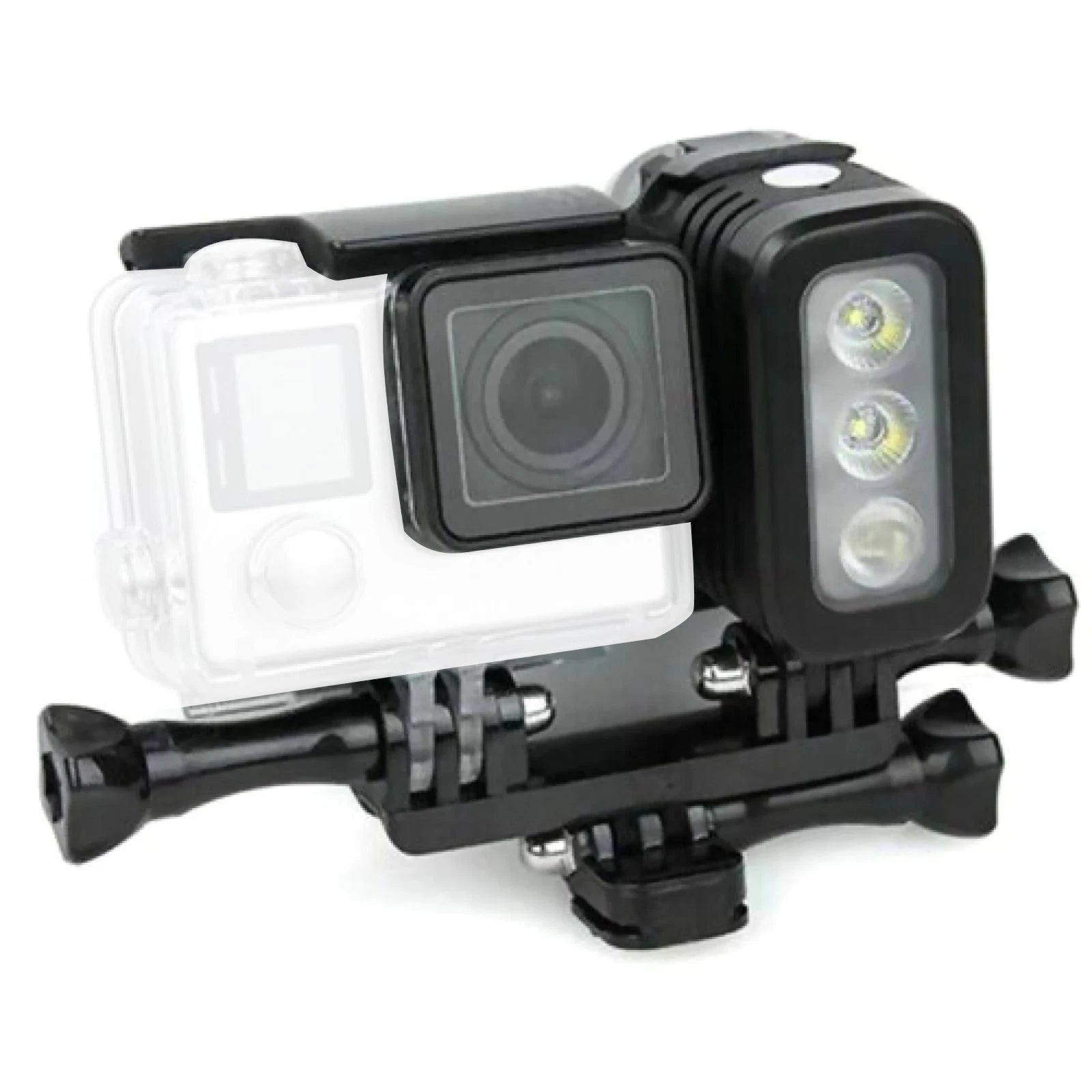 30m Waterproof Diving Led Light Kit For Gopro Hero 10/9/8/7/6/5
