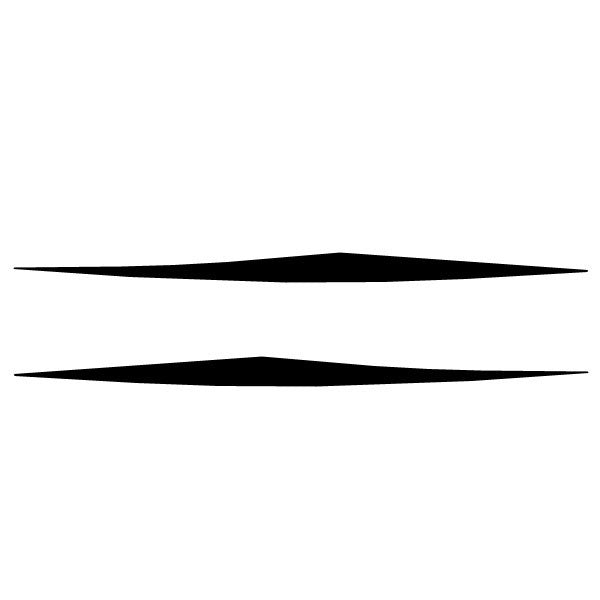 Seaswirl / Striper Boat Accent Decal 8636-7906 | Black (Set of 2)Opens