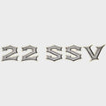 Supra Boat Raised Logo Decal Emblem 106274 SSV Silver by Supra