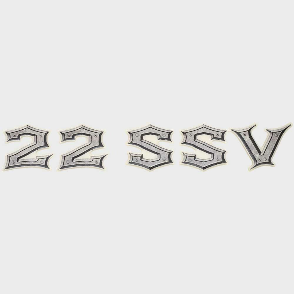 Supra Boat Raised Logo Decal Emblem 106274 SSV Silver by Supra