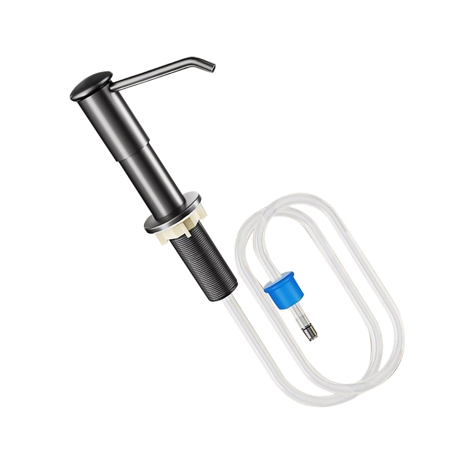 Grey Kitchen Sink Soap Dispenser Abs Liquid Pump Bottle 100cm Tube Kit