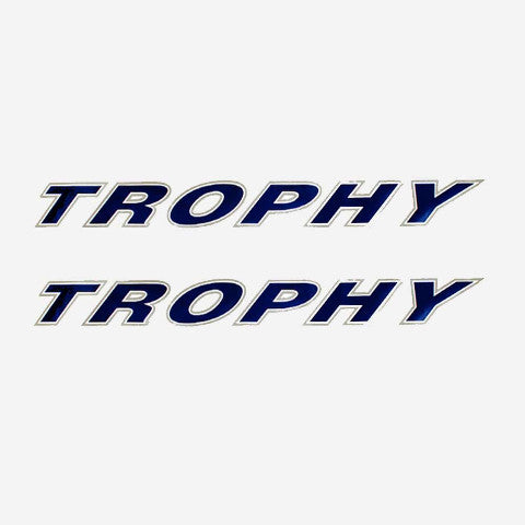 Decals Bayliner Boat Trophy 45 x 4 1/2 Inch Blue Silver by Bayliner