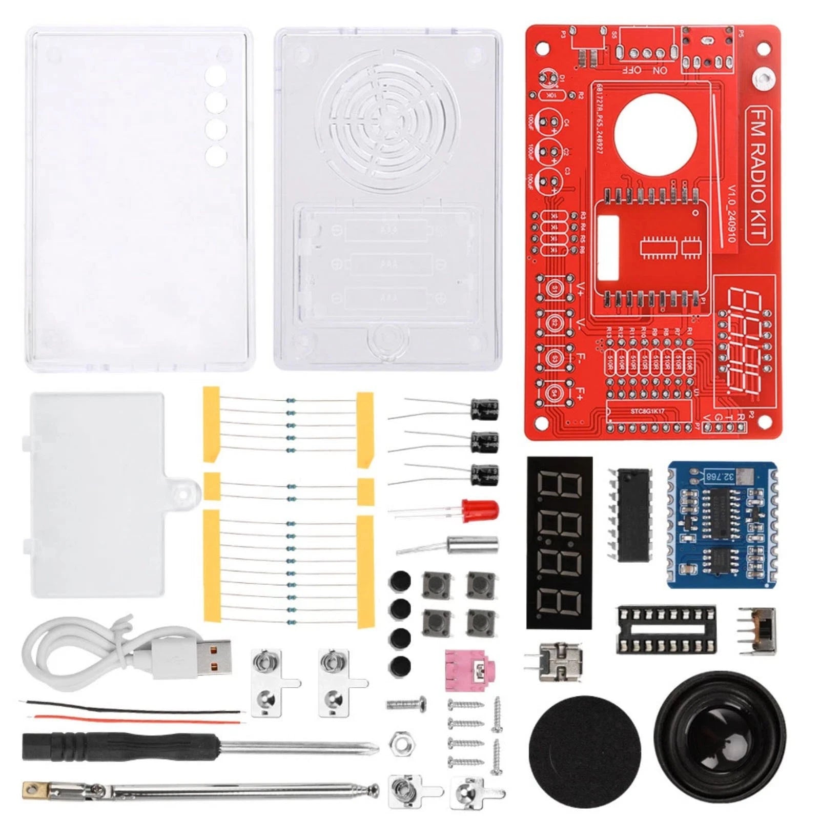 Beginner Friendly Rda5807 Fm Radio Diy Kit 87-108mhz With Clear Sound