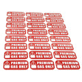1in X 2in Red Premium Gas Only Sticker Car Truck Vehicle Bumper Decal