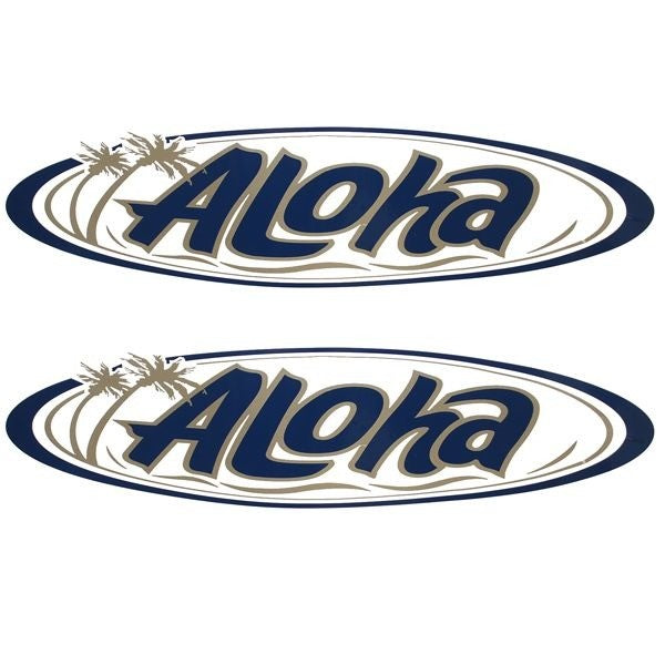 Aloha Boat Decals Blue Pair by Aloha