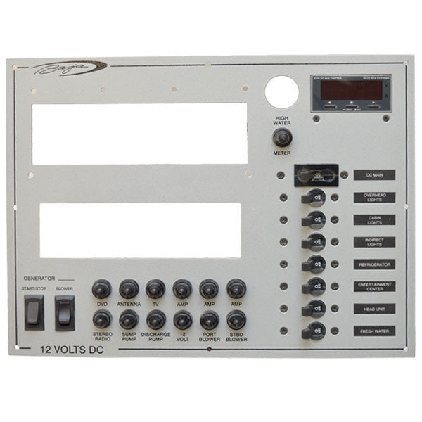 Breaker Switch Panel Baja Marine 13 1/2 x 10 1/4 Inch by Baja Marine