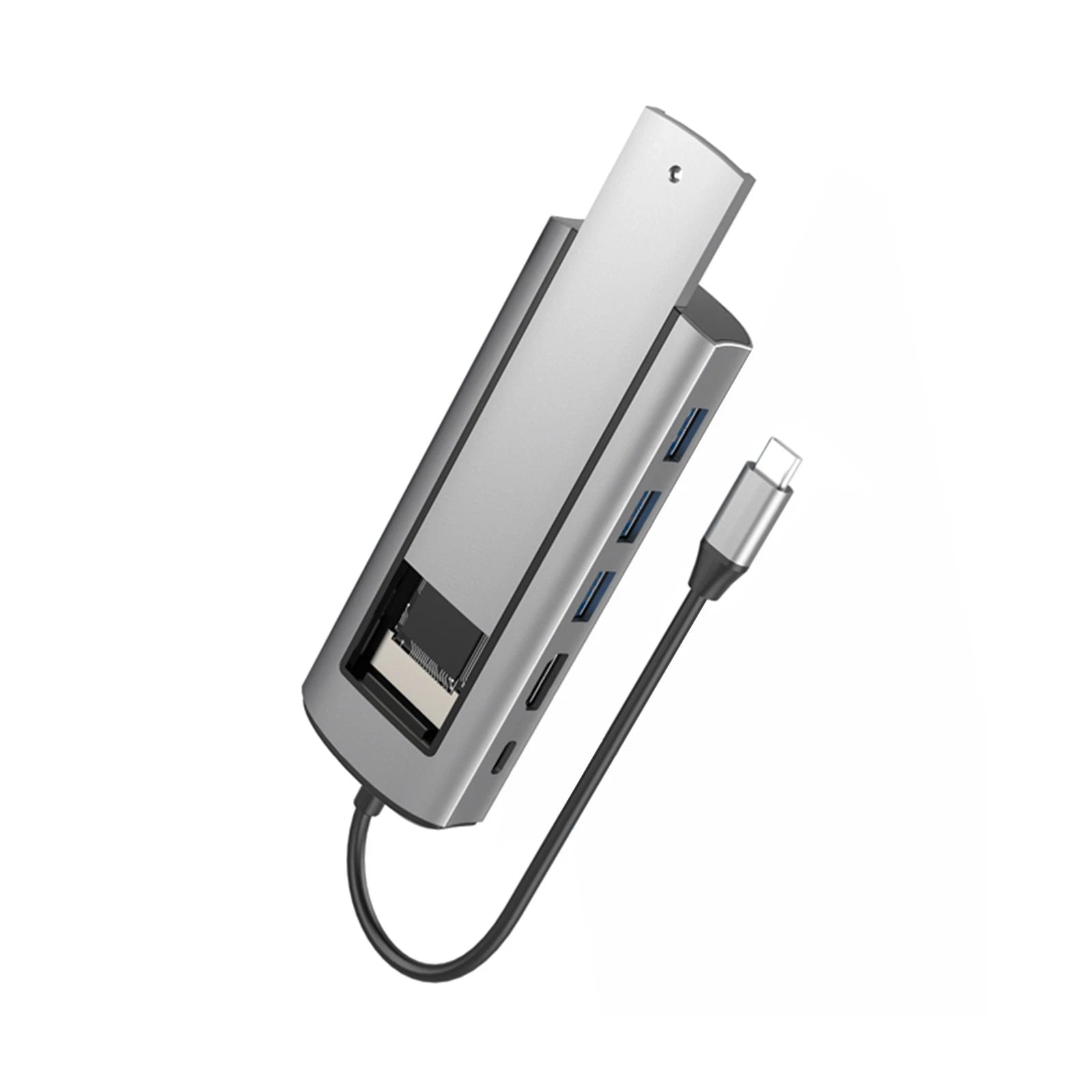 6 In 1 Usb3.0 Hub With Disk Storage Function Usb3.0 Type-c To Hdmi