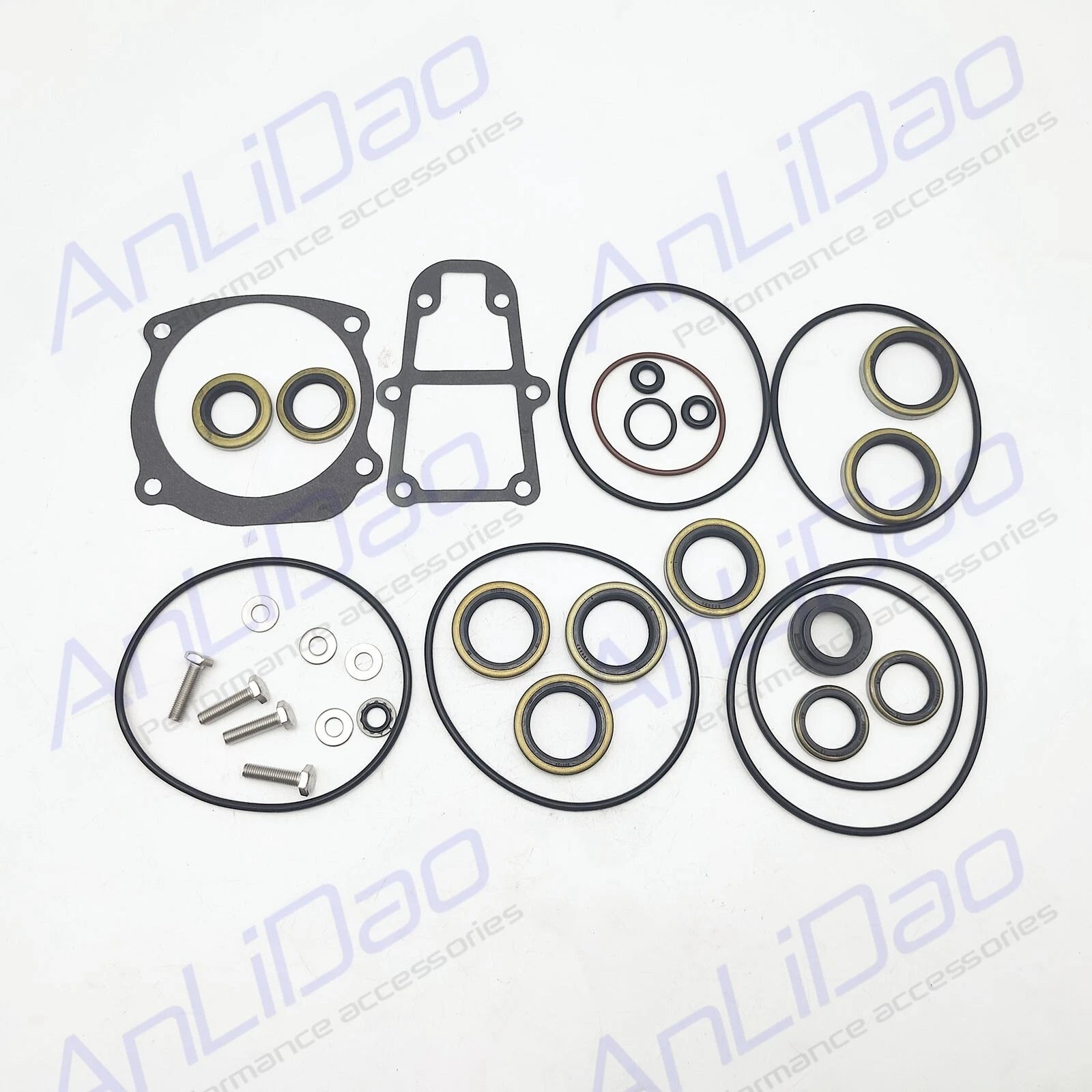 Fit Johnson Evinrude Gearcase Lower Unit Seal Kit 5006373 5000411