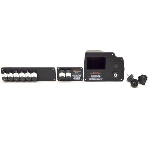 Crownline Boat Ignition / Switch Panel | Matte Black (Set of 4) by Crownline