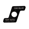Mastercraft Boat Blank Switch Plate | Fwd Bilge Black Aluminum
