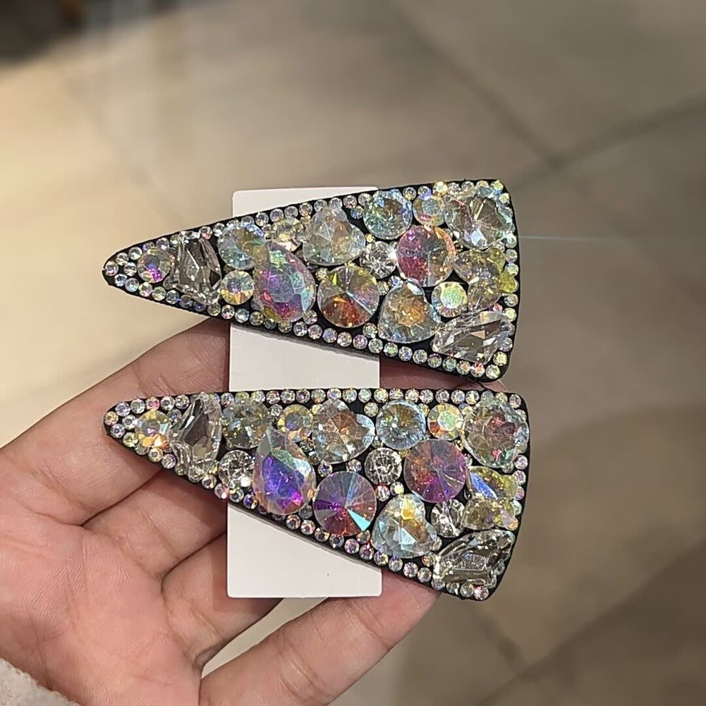 Rhinestone Triangle Hair Clip for Fashion Use
