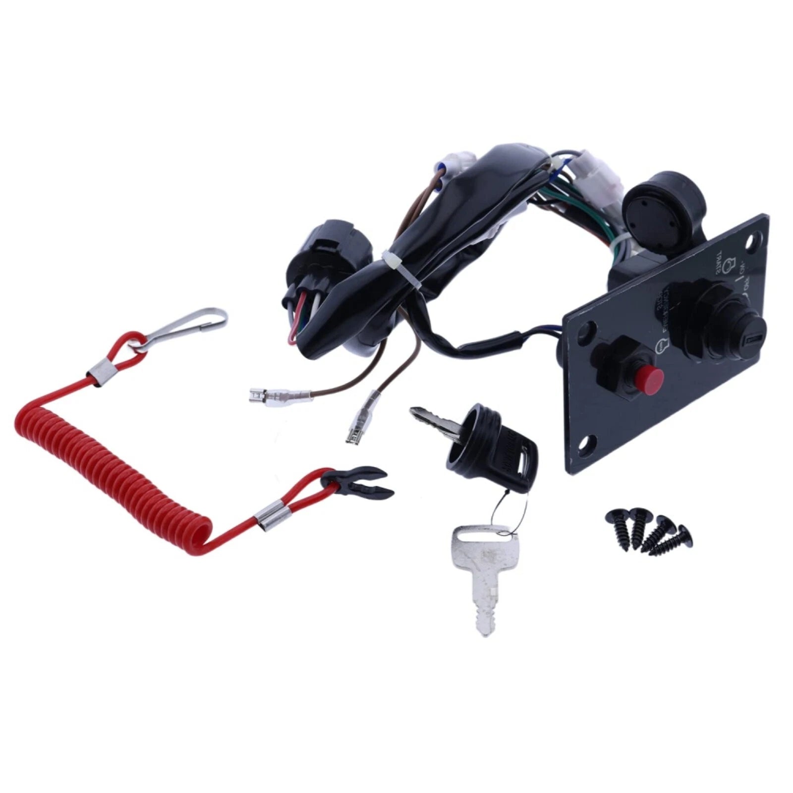 Ignition Key Switch Panel for Suzuki Outboard Single Engine 37100-96J24